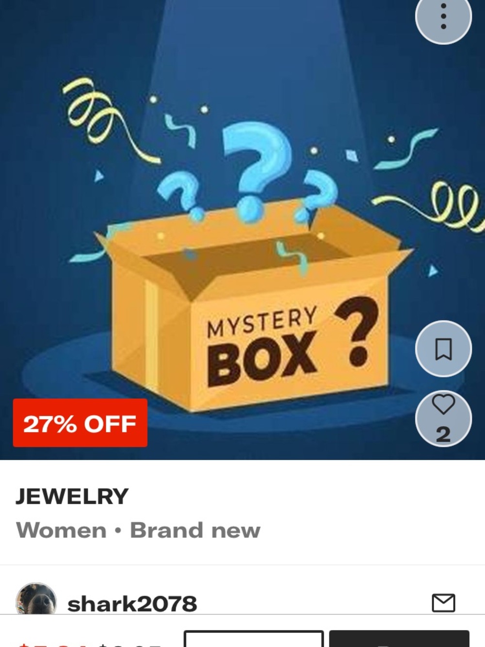Women's Mystery Necklace Box - Assorted Blue Accent